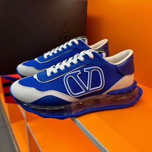 Кроссовки для бега, мужские кожаные кроссовки для бега, подлинная мужская обувь Vlogo Valentinino на толстой подошве, повседневные спортивные кроссовки T JL5V HEE5