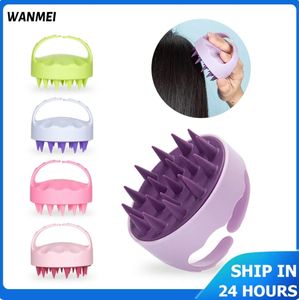 Silicone Shampoo Scalp Massage Brush Baby Hair Brush Head Body To Wash Clean Care Hair Root Itching Shower Brush Massager Tool