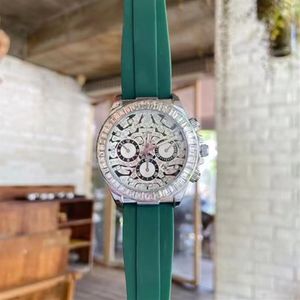 Original 116508 watch imported quartz movement mineral super strong glass rubber strap comfortable to wear257z