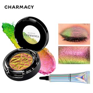 Eye Shadow Charmacy Multikrome Glitter Eyeshadow Set med Primer Långvarig hög krompigment Eye Shadow Cosmetic Makeup for Women 230921
