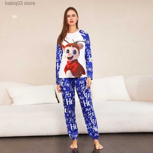 Family Matching Outfits Cartoon Cute Deer Print Christmas Pajamas Set for Family Mom Daughter Dad Son Family Matching Outfits New Year's Clothes Pyjamas T230921