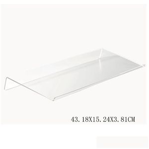 Hooks Rails Acrylic Tilted Computer Keyboard Holder Clear Stand för Easy Ergonomic Ty Office Desk Home School 5487 Q2 Drop Deliver Dhdog