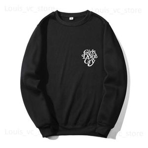 Felpe con cappuccio da uomo Felpe con cappuccio O-Collo Street Fashion Girls Don't Cry Uomo Donna Indossare Felpa Autunno Inverno Hip Hop Trendy Wild Couple Pullover Unisex T230921