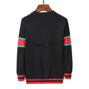 Erkek Sweaters Erkek Tasarımcı Noel Kazak Lüks Moda Klasik100 Pamuklu Uzun Kollu Çizgili Nakış Klasik Jumper Kadın Sweaters Isınma ve Kıyıcılık