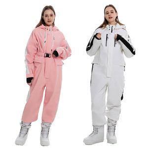 Skiing Suit's Waterproof Ski Suit Snowboarding Clothing Adult Coverall Winter Jacket and Pant Ice Snow Girl's Fashion 15K 230920