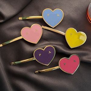 Hair Clips Barrettes Alloy High Quality Hair Clips Classic Solid Letter Metal Hair Clip Fashion New Color Love Hair Barrettes Designer Brand Luxury Hair Jewelry Gift