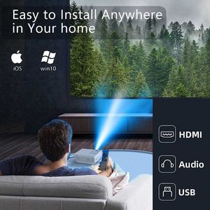 Projektörler Global TFLAG L36P Projektör Full HD 1080P 4K WiFi Mini LED Taşınabilir Projetor 2.4G 5G Akıllı Telefon Video Ev Ofis Kampı L2309201