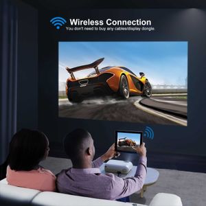 Projektörler Yaber Mini Projektör 4K 1080P Full HD WiFi Projektör V2 Taşınabilir Telefon Kablosuz Yansıtma Projektör iOS / Android / TV Stick L2309201