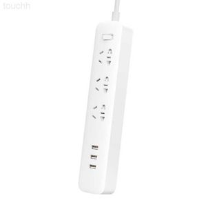 Gniazdki Youpin Mi Mijia Socket QC3.0 27W Szybkie ładowanie pasek zasilający 3 USB +Trzy gniazda Standardowe przedłużenie interfejsu wtyczki 1,8M L230921