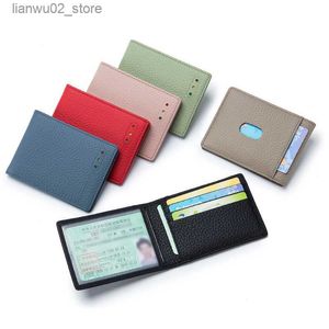 Money Clips Driver License Holder Card Wallet Cow Leather RFID Cover for Driver's Documents Business Credit Card Holder Thin Purse for Male Q230921