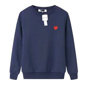 Zagraj projektantki męskiej bluzy damski sweter serce serce haftowany okrągły szyję pullover z aksamitą na ciepło i można go nosić na solidnym bawełnianym swetrze dolnym top Qu