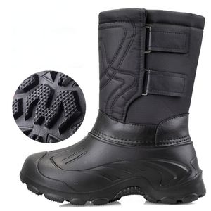 Rain Boots Winter Men's Waterproof Outdoor Snow Boots Men's Fishing Safety Rain Boots Plus Men's Velvet Winter Boots Platform Shoes 230920