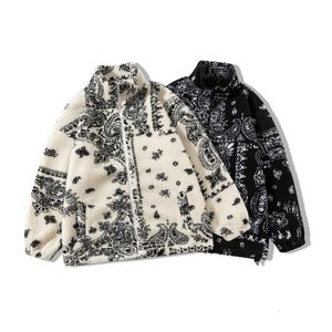 Herrenjacken, Oversize-Strickjacke, lässig, Bandanna-Herrenjacke, lose Lammkaschmir-Damenjacke, Herrenmantel, Fleece-Wintermantel für Herren, 230920