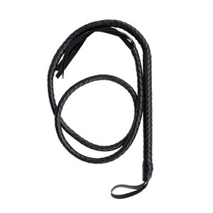 Whips Crops Crafts Black Bull Whip 6,5 piedi Pelle di mucca Pelle personalizzata BULLWHIP Costruzione di pancia e sostegno 230921