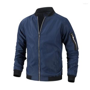 Jaquetas masculinas outono e inverno jaqueta de pelúcia bombardeiro roupas de trabalho de negócios podem ser personalizadas com impressão de logotipo