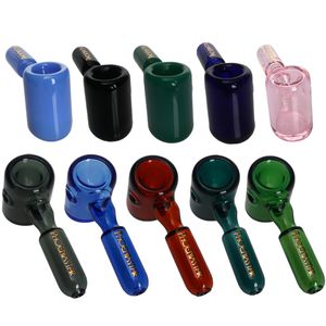 Pyrex Glass Oil Burner Pipe Colorful Dry Herb Hand Pipe Smoking pipes with Hand Tube Handheld & Portable Handpipes mixed color