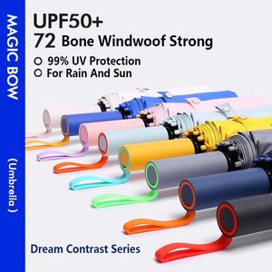 Umbrellas Automatic Sun Protection Uv Umbrella For Men Women Windproof Strong 48 Bone Folding Wind and Water Resistant 2023 230920