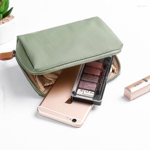 Cosmetic Bags Pouch Toiletry Bag Simple Solid Color For Women Makeup