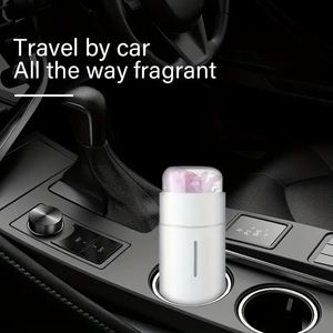 Dispensador de perfume para ventilação de carro, mini umidificador de ar ultrassônico, difusor de aromaterapia de liga de alumínio, acessórios para carro feminino, 1 peça