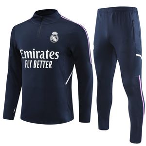 2023 2024 Real Madrids Bellingham Vini JR Soccer Tracksuit Men and Kids 23 24 Football Tracksuit Training Suit Kit Chandal Futbol Survale 322