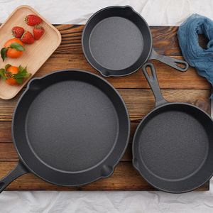 Kastpannor gjutjärnsskillet mini kök leverans stekpanna omelett multifunktionellt matlagningsverktyg nonstick frukost liten äggkokare