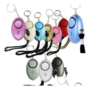 Other Home Garden 130 Db Safesound Personal Security Alarm Keychain With Led Lights Self Defense Electronic Device For Women Kids Dhrbv
