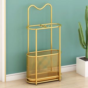 Paraply Stands Nordic Modern Storage Stand Home Entryway Creative Metal Bucket Outdoor Paragueros Rain Gear GXR40XP 230920