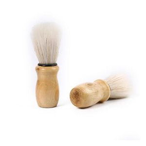 Altre forniture per la toilette da bagno Setole all'ingrosso Pennello da barba per capelli per uomo Spazzole con manico in legno Badger Strumento professionale per salone Sn44 Dhce1