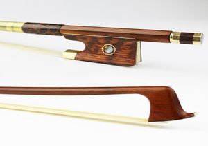 NEW 4/4 Size Pernambuco Violin Bow Snakewood Frog Natural Mongolian hair Violin Parts Accessories Free Shipping7635359