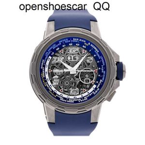RicharMilles Uhr Tourbillon Schweizer Uhrwerk Mechanisch Top-Qualität hergestellte Uhren Rm63-02 Automtico 48mm Titanio De Pulsera Rm63-02QQY2