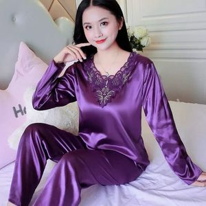 Kobietowa odzież sutowa plus size 5xl Satin Satin Pajamas Ustaw piżamę damską z szortami odzieży domowej dla kobiet w średnim wieku nocnym dla kobiet 230920