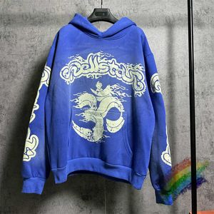 Herenhoodies Sweatshirts Blauw HELLSTAR Fleece Hoodie Heren Dames Trui met capuchon T230921