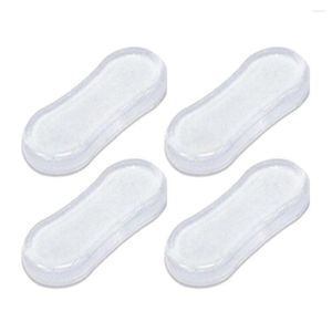 Toilet Seat Covers 4Pcs/set Bumper Mute Anti-collision Universal Silicone Transparent Buffer Gasket Home Bathroom Hardware Supplies