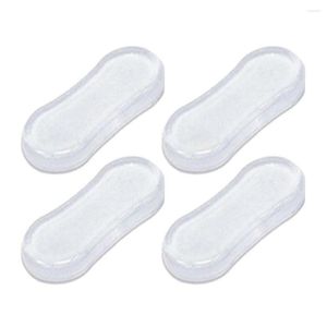 Tampas de assento do vaso sanitário 4 Pçs/set Amortecedor Mudo Anti-colisão Universal Silicone Transparente Junta Tampão Casa Suprimentos de Hardware de Banheiro