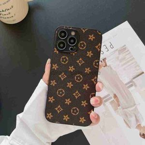 Custodia per telefono Luxurys Flowers Designer Iphone 15 Pro max per IPhone 12 13 Pro Max 7 8 Plus Custodia antiurto per marchio di moda classica lettera all'ingrosso