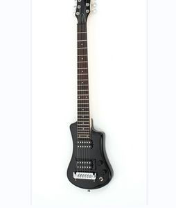 Shorty Deluxe E -Guitar - Black inkl. Gigbag Electric Guitar som samma av bilderna