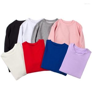 Herrtröjor MRMT 2023 Märke Autumn Winter Women's Sweater Top Solid Color Round Neck Jacket Lång ärm Tom Cotton