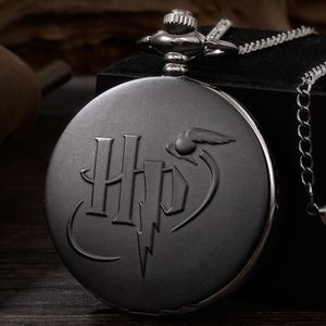 Taschenuhren Geschenke Quarzuhr HP Design Snitch Ball Halskette Anhänger Uhr für Herren 230921