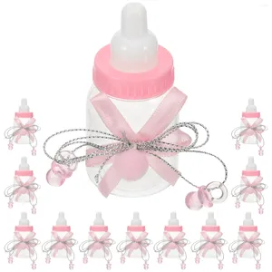 Storage Bottles 12 Pcs Baby Shower Candy Favors Gift Gender Reveal Party Plastic Prizes Mam Pink