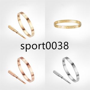 Screw Bracelet 5 0 Designer Bracelets luxury jewelry women Bangle Titanium steel Alloy Gold-Plated Craft Gold Silver Rose Never fa247f