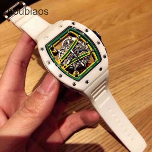 Leisure Luxury Business Sport watches Milles watch Date R i c h a r d Wine Barrel Watch Designer Rm61-01 Multifunctional Automatic Ceramic Tape Male