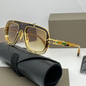 Sonnenbrille für Männer und Frauen, DTS 427 RAKETO LE, Retro-Brillen, Designer-Mode, Outdoor, Strand-Stil, Schutzbrille, Anti-Ultraviolett, leichtes Metall, Vollformat, zufällige Box