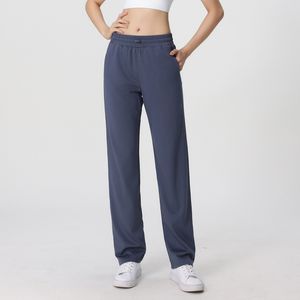 Al08 calças de yoga esporte feminino calças de secagem rápida com cordão roupas esportivas mulher ginásio esportes casual solto fitness correndo leggings