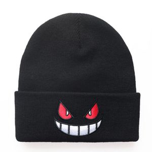 Winter Outdoor Beanie for Unisex Knitted Kawaii Gengar Hood Hat for Casual Birthday Halloween Hats Cycling Skiing Cap 8 Colors Gift