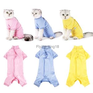 Gato trajes gato recuperação terno ferida anti lambendo respirável gatinho camisa após cirurgia usar roupas para animais de estimação hkd230921