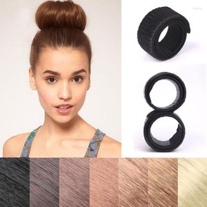 Hair Accessories Lady Girl Sweet French Dish Made Band Ball Twist DIY Tool Bun Maker Synthetic Donuts Bud Head Clip