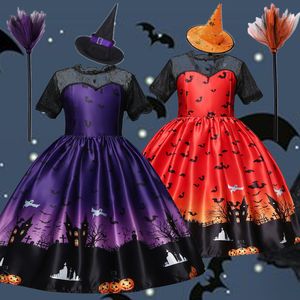 Mädchen Kleider Halloween Mädchen Hexe Kleid Karneval Party Kleinkind Kinder Fledermaus Kostüm Prinzessin Vampirina Dress Up Kinder Kürbis Kleidung 230920