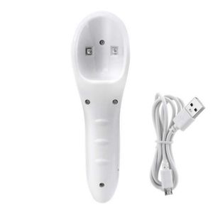 Nail Dryers Monja 5W Mini White Handheld LED Art Dryer USB Charging UV Gel Quick Drying Potherapy Lamp Manicure Tool379