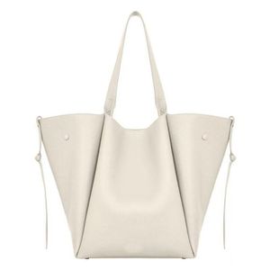 TOTE BAD Womek torebki designerka torebka skórzana skóra stały kolor pełny ziarno miękki teksturę duże luksusowe torby na ramię w kolorze białe brązowe