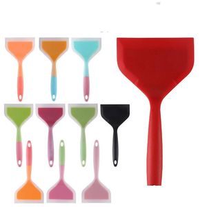 Cooking Utensils Sile Kitchen Ware Spata Beef Meat Egg Scraper Wide Pizza Cook Tools Shovel Non-Stick 20220826 E3 Drop Delivery Home Dhl8A